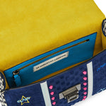 Pacific Blue Suede Handbag