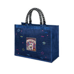 Midnight Blue Large Suede Tote