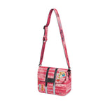 Pink Medium Canvas Messenger Bag